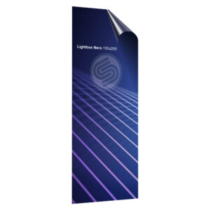 Espositore Lightbox Nero Autoportante con tessuto retroilluminato - immagine 5