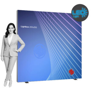 Parete Lightbox Autoportante Bifacciale con illuminazione LED
