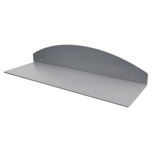 Base leggera in metallo con due elementi a L silver fronte