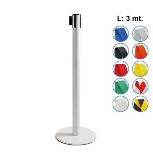 Colonnina segnapercorso BIANCA con nastro di 3 metri