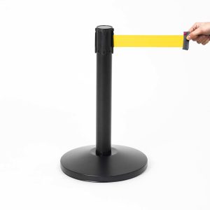 Poteau de balisage noir basse H58 – Image 2