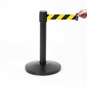 Poteau de balisage noir basse H58 – Image 3