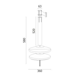 Poteau de balisage noir basse H58 – Image 9