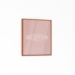 Plaque murale ligne plate effet bois