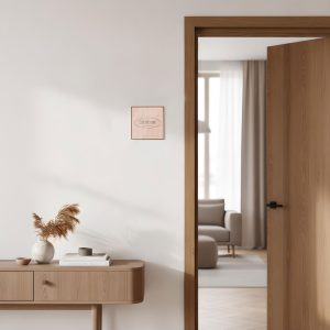 Plaque murale ligne plate effet bois – Image 2