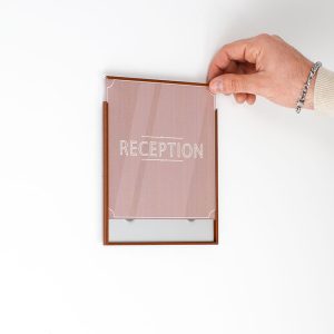 Plaque murale ligne plate effet bois – Image 3